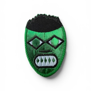 Espectro Lucha Libre Iron On Patch (1pc) - Mexican Wrestling Mask Embroidery - Patches for Jackets & Hats - Unique Gift for Wrestling Fans