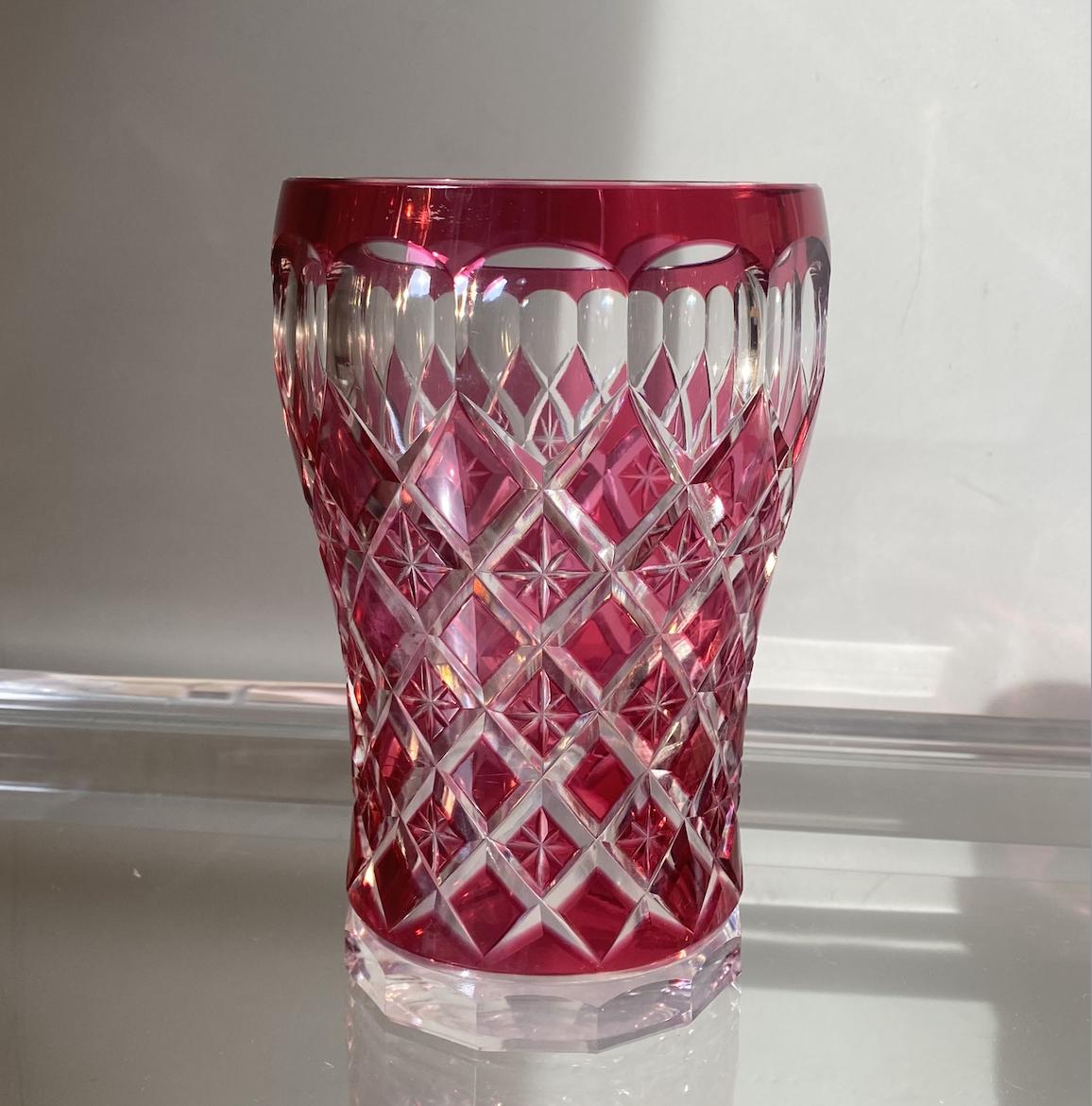 Val Saint Lambert Red Vase - Etsy