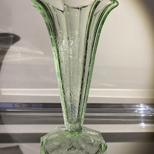 Art Deco Glass Vase - Etsy