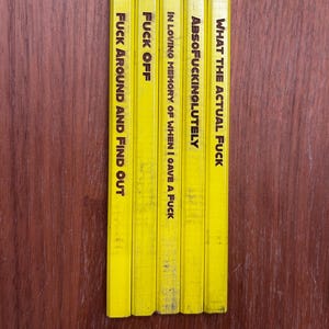 Contratante F*ck frase lápis