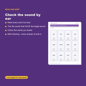 Diphthongs Phonics Worksheets, Oi Oy Ou Ow Au Aw Sounds, Science of Reading Printable image 7