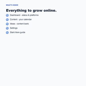 Social Media Content Planner, Calendar Tracker (Google Sheets Excel) image 5