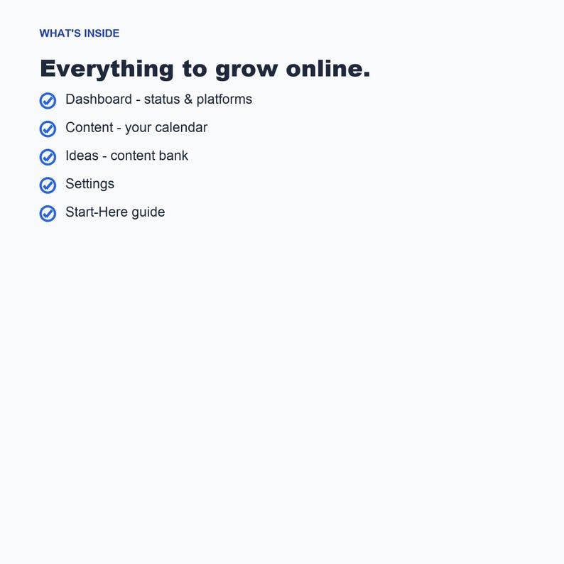 Social Media Content Planner, Calendar Tracker (Google Sheets Excel) image 5