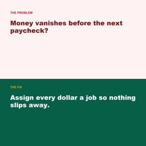 Zero Based Budget Spreadsheet, Monthly Paycheck Planner (Google Sheets, Excel) image 2
