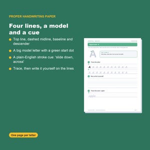 Handwriting Practice Worksheets, Letters, Numbers, Sentences (Digital Download) image 3
