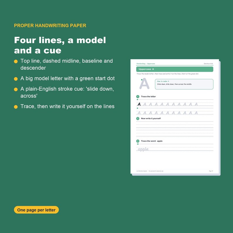 Handwriting Practice Worksheets, Letters, Numbers, Sentences (Digital Download) image 3