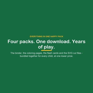 Preschool Learning Bundle, Binder, Coloring Pages, Flash Cards, SVG Files (PDF) image 2