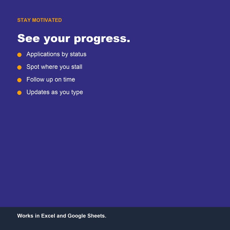 Foglio di calcolo per il monitoraggio delle candidature, strumento per organizzare la ricerca di lavoro (Fogli Google, Excel) immagine 4