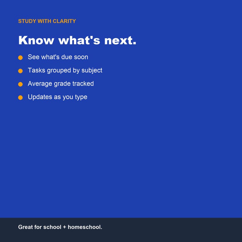 Agenda per studenti, strumento di monitoraggio dell'istruzione domiciliare, foglio di calcolo per la valutazione dei compiti (Fogli Google Excel) immagine 4