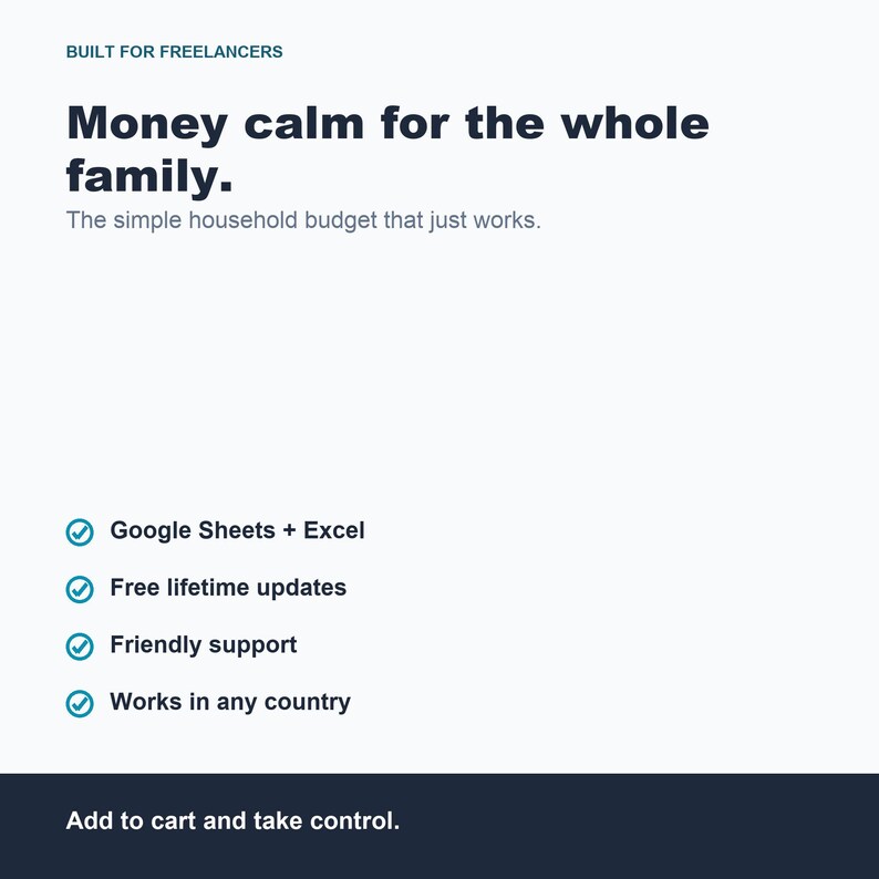 Family Budget Planner, Household Tracker Google Sheets Excel (Digital Download) image 8