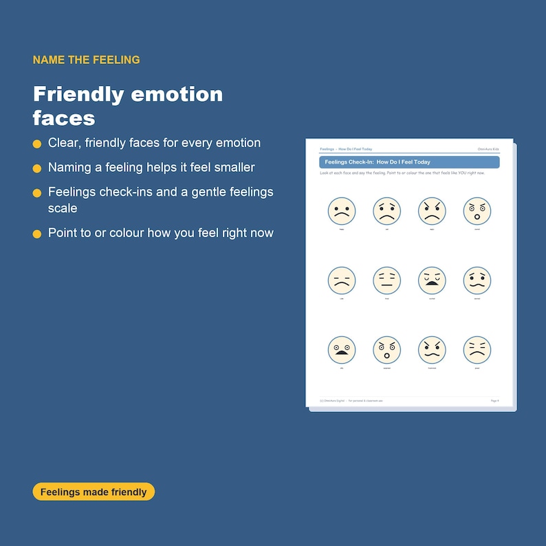 Autism ADHD Visual Support Printables, Feelings Calm Down Cards, Routine Charts (Digital Download) image 3