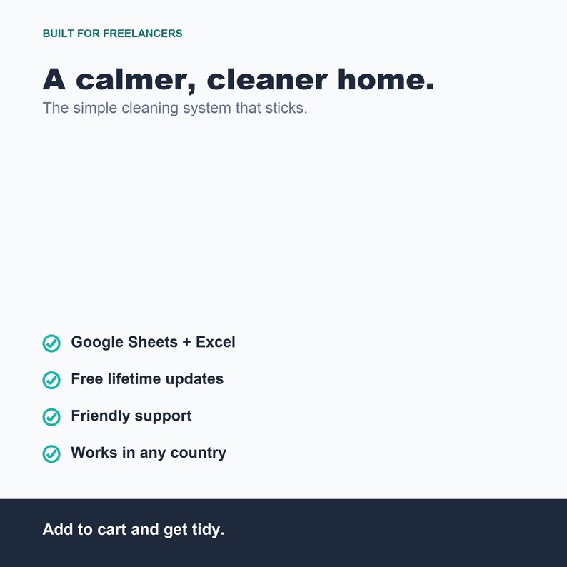 Home Cleaning Schedule Tracker, Chore Planner (Google Sheets Excel) image 8
