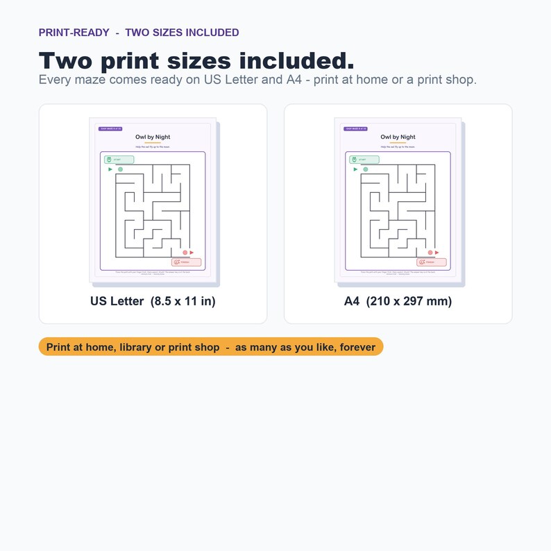 40 Printable Mazes for Kids, 4 Levels, Pencil Control Activity Pages (PDF) image 8