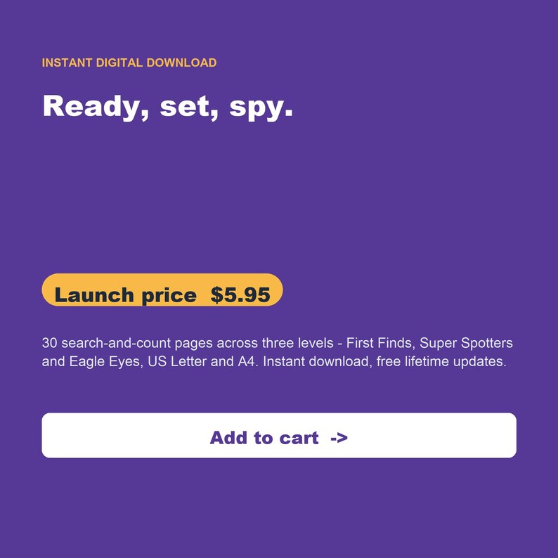I Spy Count Activity Book, 30 Search Find Pages, Preschool Toddler Learning (PDF Download) image 10