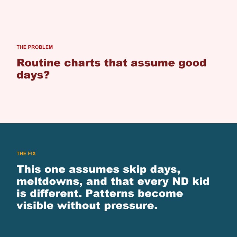 Autism ADHD Visual Schedule Tracker, Sensory Emotion Log (Google Sheets Excel) image 2