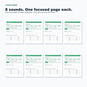 Vowel Teams Phonics Worksheets, Long Vowel Practice, First Grade Printable (Digital Download) image 4