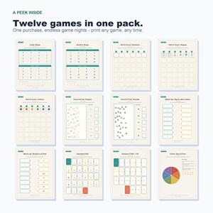 Preschool Learning Games, 12 Printable Activities, Toddler Screen-Free Fun (PDF Download) image 5