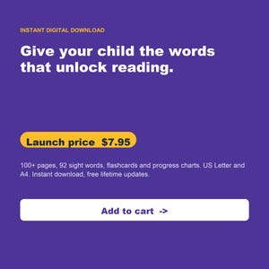 Dolch Sight Words Practice Pages, Kindergarten Reading Activity, Homeschool Printable (PDF) image 10