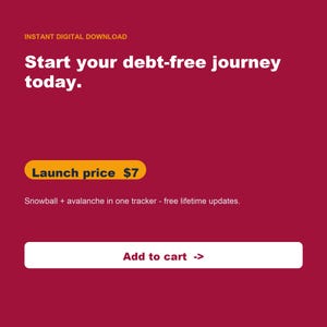 Debt Payoff Tracker, Snowball Avalanche Calculator (Google Sheets, Excel) image 9