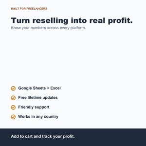 Spreadsheet winsttracker reseller, eBay Depop Poshmark Sales (Google Spreadsheets Excel) afbeelding 8