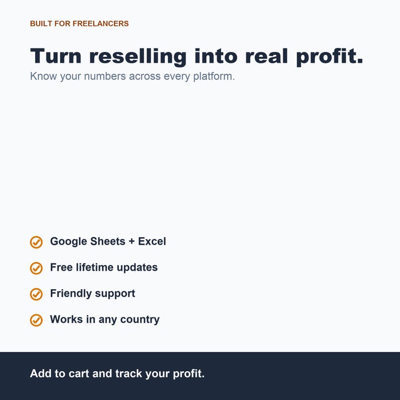 Spreadsheet winsttracker reseller, eBay Depop Poshmark Sales (Google Spreadsheets Excel) afbeelding 8