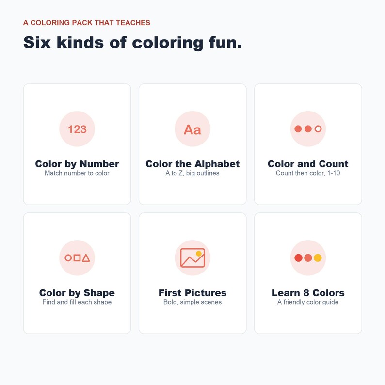 Dibujos para colorear para niños, colorear por números, ABC, contar (descarga en PDF) imagen 6