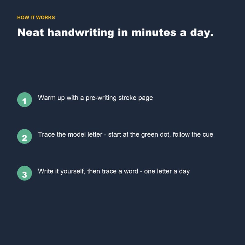Handwriting Practice Worksheets, Letters, Numbers, Sentences (Digital Download) image 9