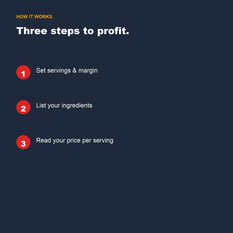 Recipe Cost Calculator Spreadsheet, Food Cost Tool (Google Sheets, Excel) image 6