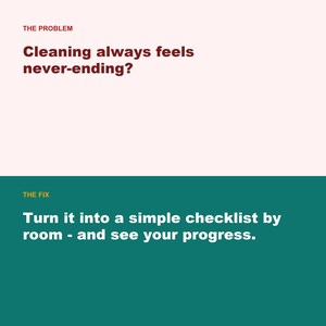 Home Cleaning Schedule Tracker, Chore Planner (Google Sheets Excel) image 2