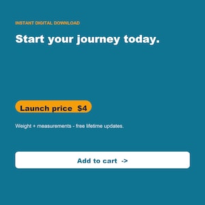 Weight Loss Tracker Spreadsheet, Progress Chart (Google Sheets, Excel) image 9