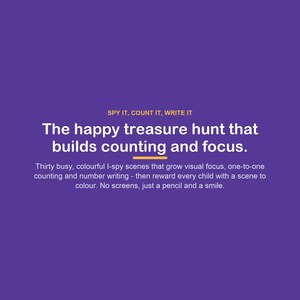 I Spy Count Activity Book, 30 Search Find Pages, Preschool Toddler Learning (PDF Download) image 2