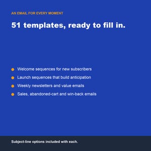 50+ Email Templates for Creators, Welcome Launch Newsletter (Digital Download) image 3