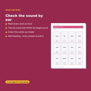 R-Controlled Vowels Phonics Worksheets, Bossy R Practice (Digital Download) image 7
