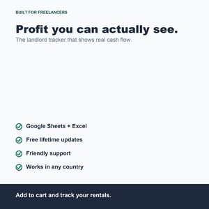 Kalkylblad för spårning av hyresfastigheter, inkomst- och kostnadsplanerare för hyresvärdar (Google Sheets Excel) bild 8