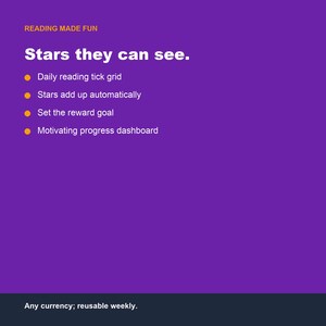 Kids Reading Reward Chart, Google Sheets Excel Tracker (Digital Download) image 3