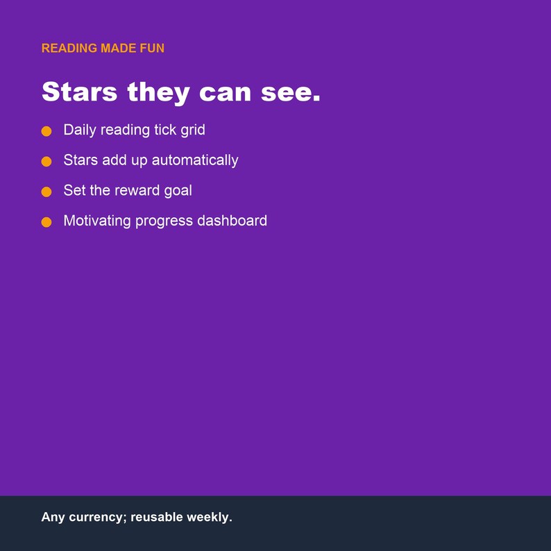 Kids Reading Reward Chart, Google Sheets Excel Tracker (Digital Download) image 3