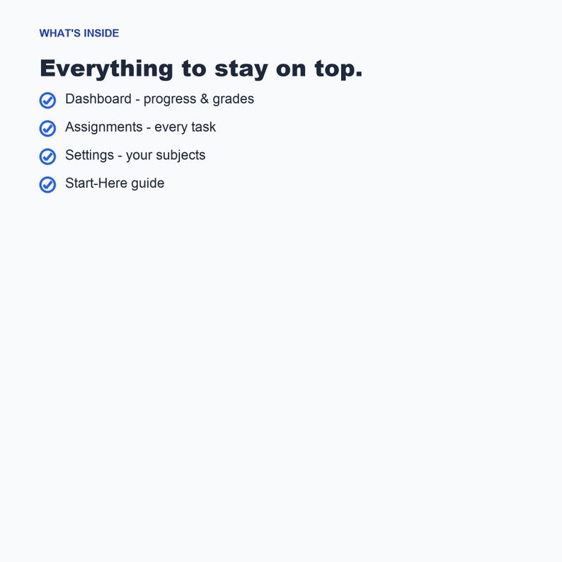 Agenda per studenti, strumento di monitoraggio dell'istruzione domiciliare, foglio di calcolo per la valutazione dei compiti (Fogli Google Excel) immagine 5