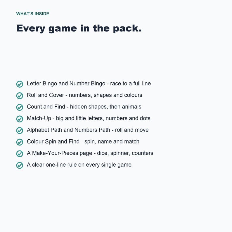 Preschool Learning Games, 12 Printable Activities, Toddler Screen-Free Fun (PDF Download) image 6