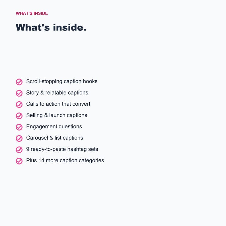 500 plantillas de subtítulos y hashtags para Instagram para creadores (descarga digital) imagen 5