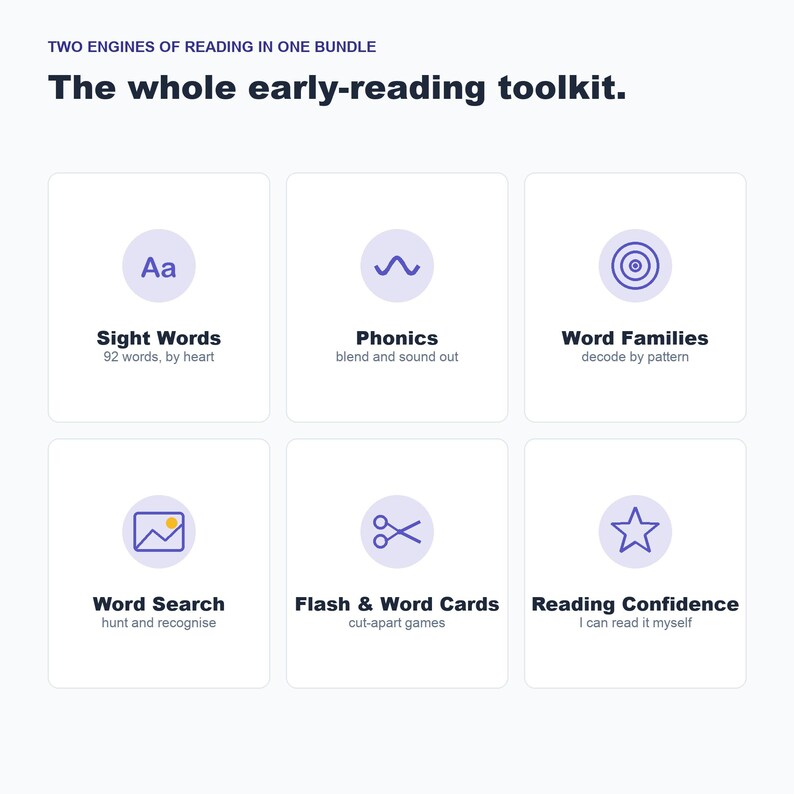 Learn to Read Bundle: Sight Words, Phonics, Word Search (PDF) image 6