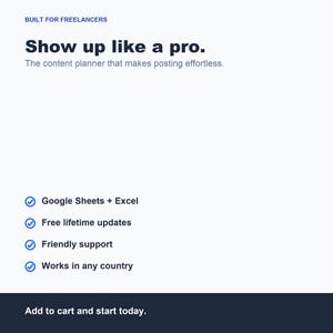 Social Media Content Planner, Calendar Tracker (Google Sheets Excel) image 8