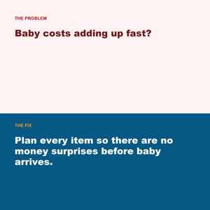 Baby Budget Planner, First Year Registry Cost Tracker (Google Sheets, Excel) image 2