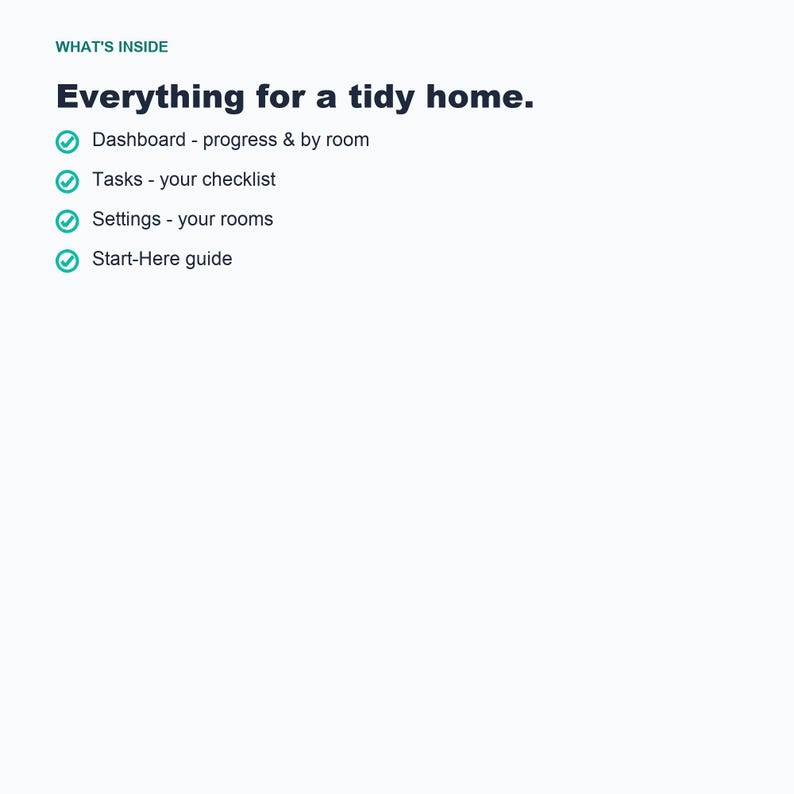 Home Cleaning Schedule Tracker, Chore Planner (Google Sheets Excel) image 5