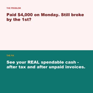 Freelancer Budget Spreadsheet, Income Expense Tracker, Google Sheets, Excel (Digital Download) image 2