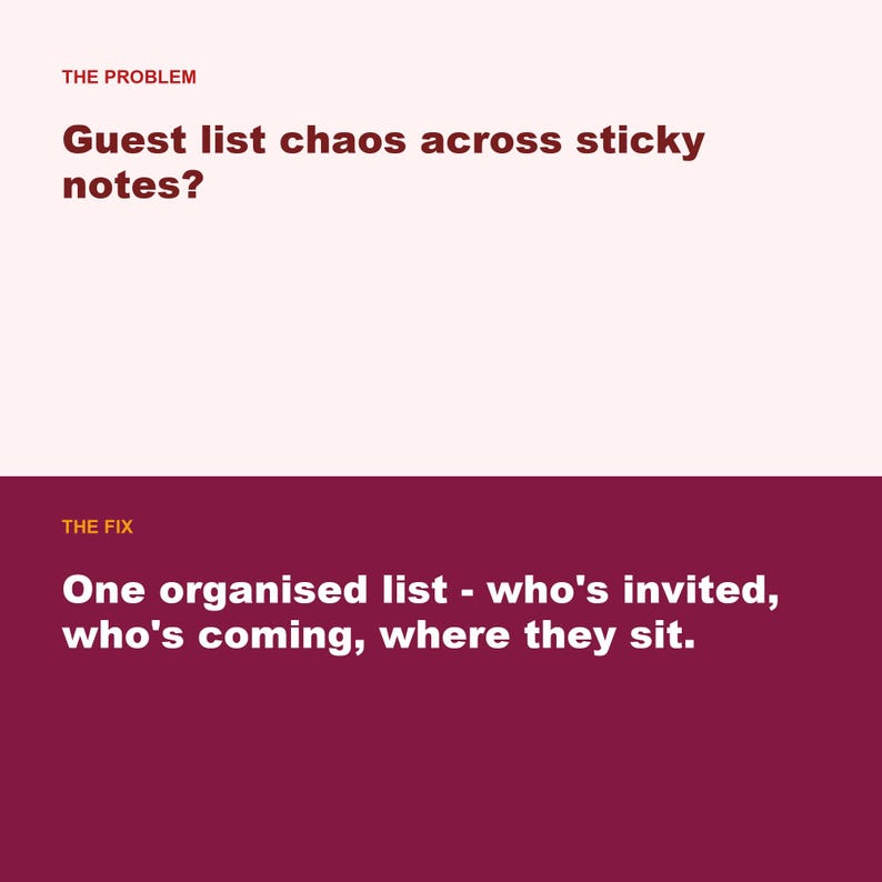 Wedding Guest List Tracker, RSVP Seating Chart (Google Sheets, Excel) image 2
