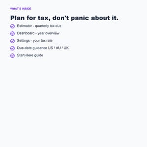 Planilha de cálculo de impostos trimestrais, estimador para freelancers (Excel, Planilhas Google) imagem 5