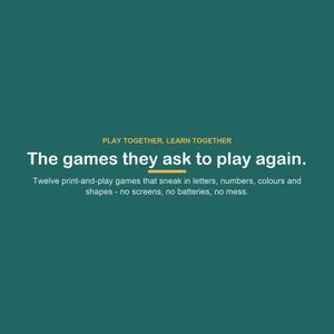 Preschool Learning Games, 12 Printable Activities, Toddler Screen-Free Fun (PDF Download) image 2