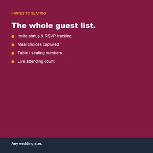 Wedding Guest List Tracker, RSVP Seating Chart (Google Sheets, Excel) image 3