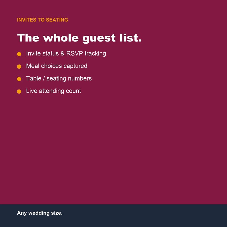 Wedding Guest List Tracker, RSVP Seating Chart (Google Sheets, Excel) image 3