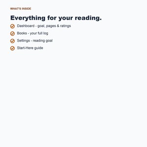 Reading Log Spreadsheet, Book Tracker, Reading Journal (Google Sheets Excel) image 5